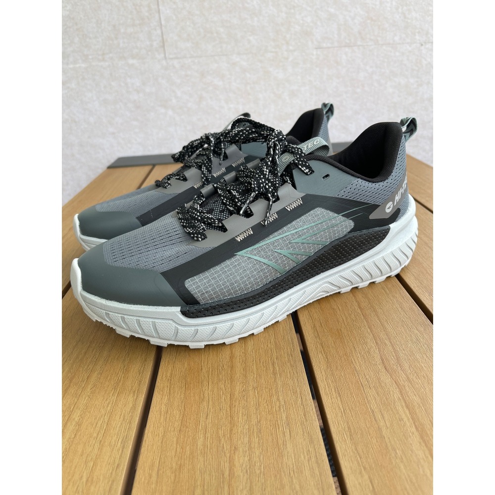 Hi-Tec Mens Trail Running Shoes Grey Black Blue Sneakers CH80450M-VXS Size 9.5